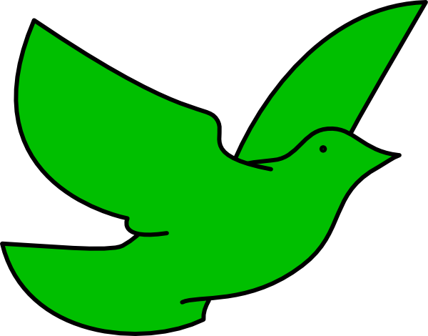 How To Set Use Green Dove Clipart (600x470), Png Download
