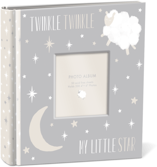 Twinkle Stars Boxed Photo Album - Punch Studio Twinkle Twinkle Album (600x600), Png Download