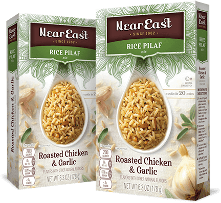 Roasted Chicken Garlic - Near East Products (440x400), Png Download