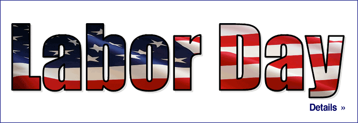 Monday Sept 5 Labor Day - Labor Day Clipart Transparent (725x250), Png Download