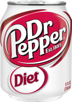 Diet Dr Pepper - Diet Dr Pepper, 8 Fl Oz Cans, 6 Pack (250x500), Png Download