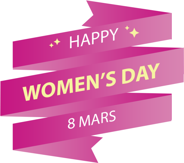 Women's Day Background, Background Women's Day, Women's - Portable Network Graphics (640x640), Png Download