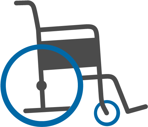 Free Icons Png - Wheelchair Clipart (500x500), Png Download