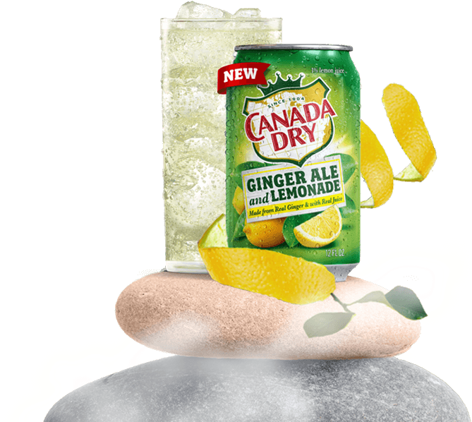 *100% Natural Flavors, Including From Real Ginger, - Ginger Ale With Lemonade Canada Dry (774x597), Png Download