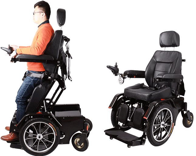Standing Power Wheelchair (770x548), Png Download
