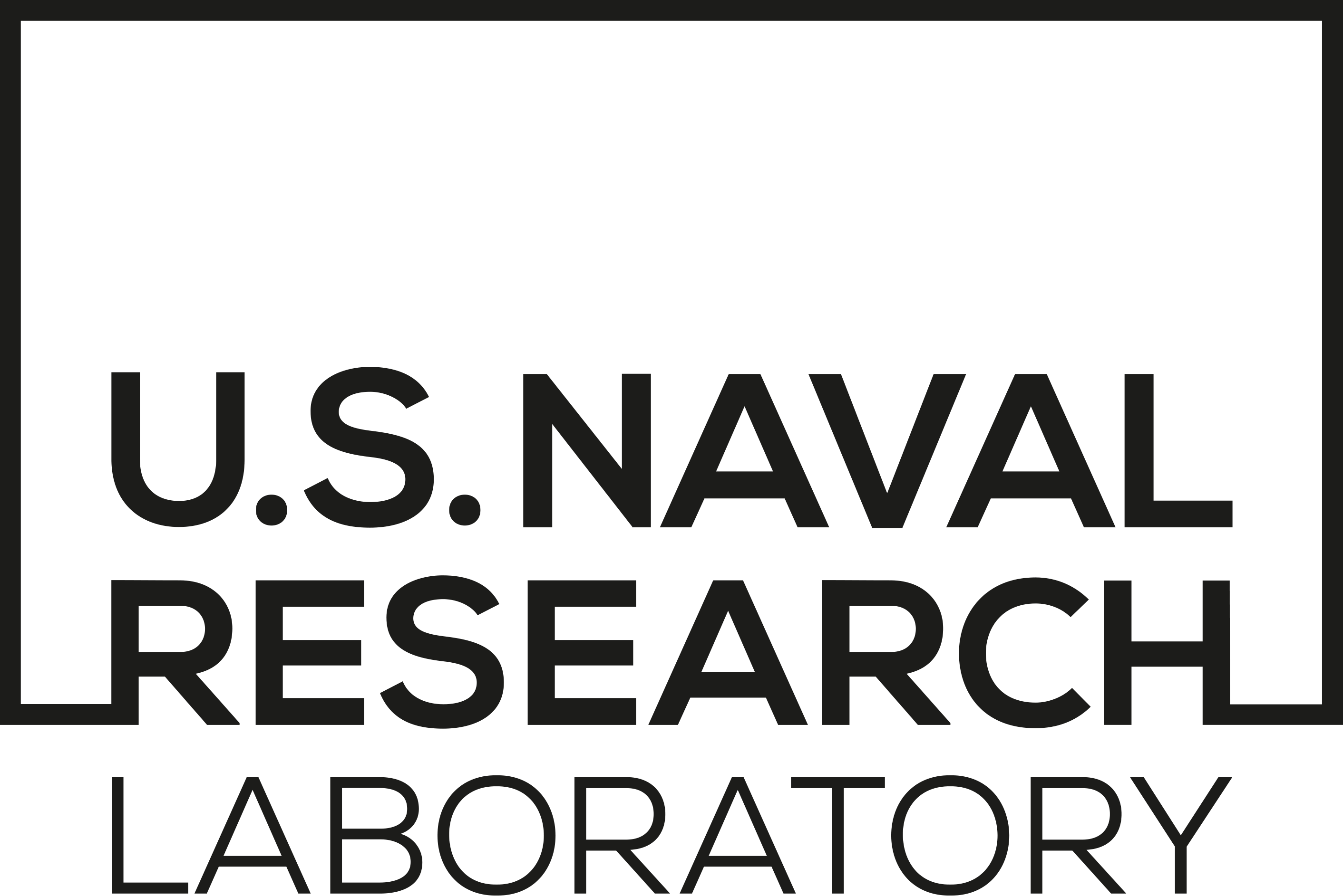Naval Research Laboratory Logo - Monochrome (2824x1886), Png Download