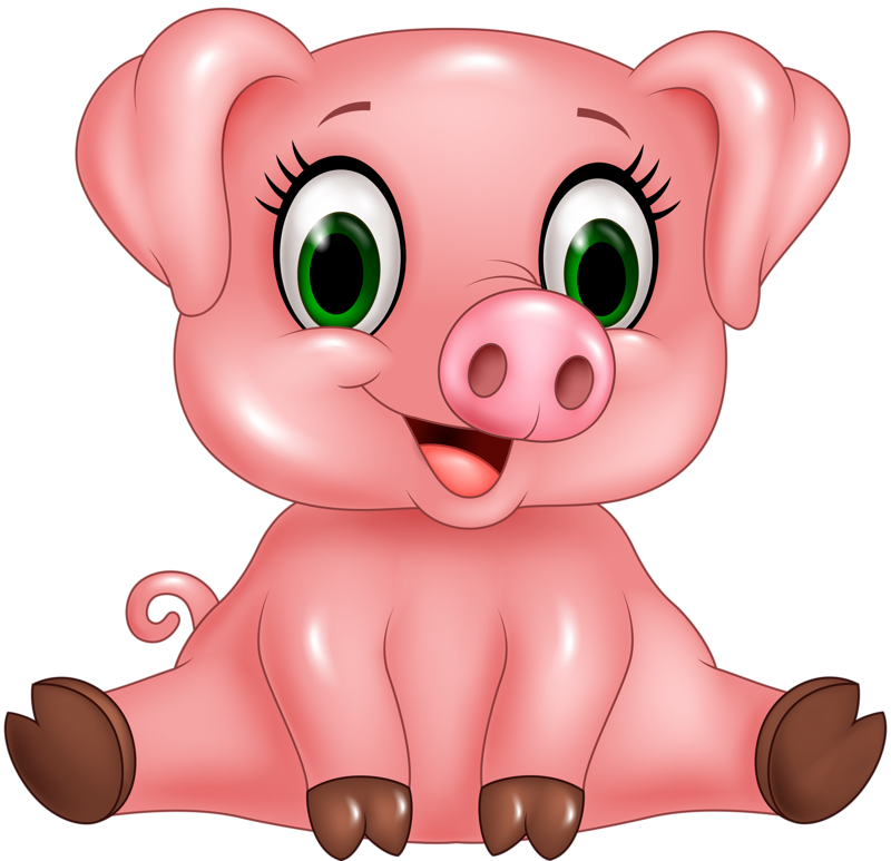 Фото, Автор Soloveika На Яндекс - Cute Pig Clip Art (800x773), Png Download