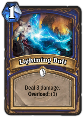 Lightningbolt - Lightning Bolt Hearthstone (307x465), Png Download