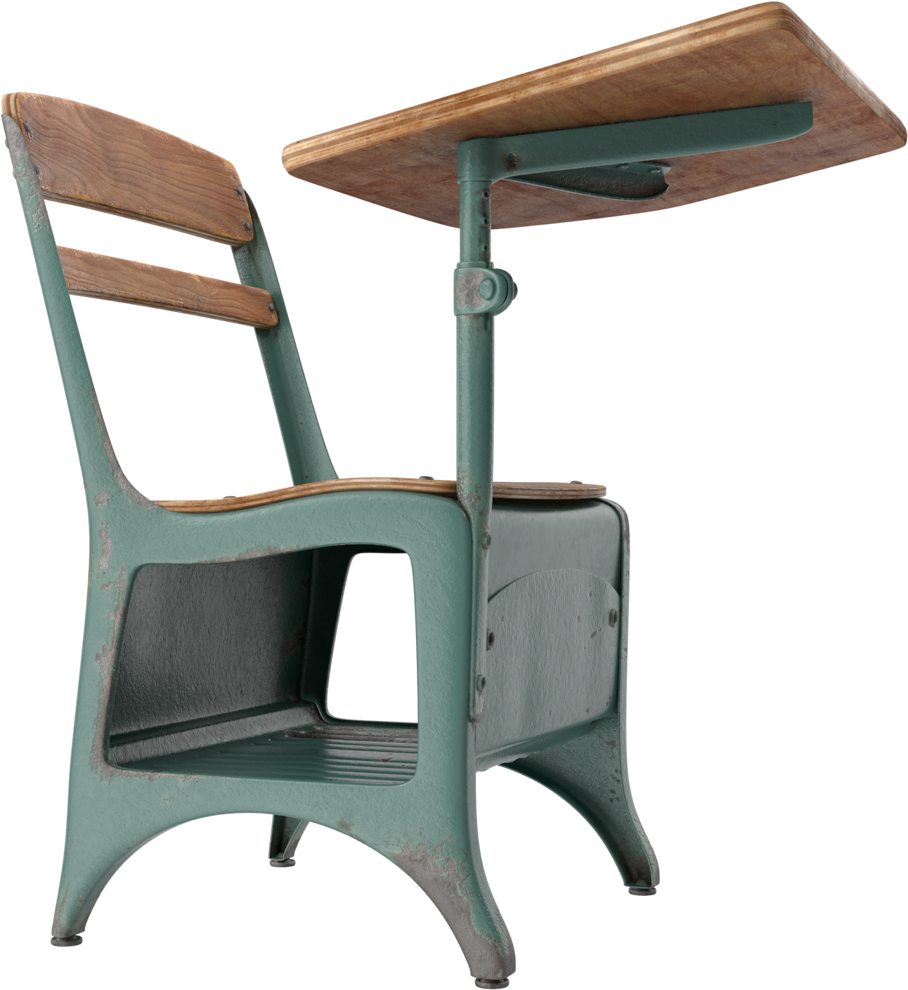 Antique School Desk Png Image - Desk (2048x2048), Png Download