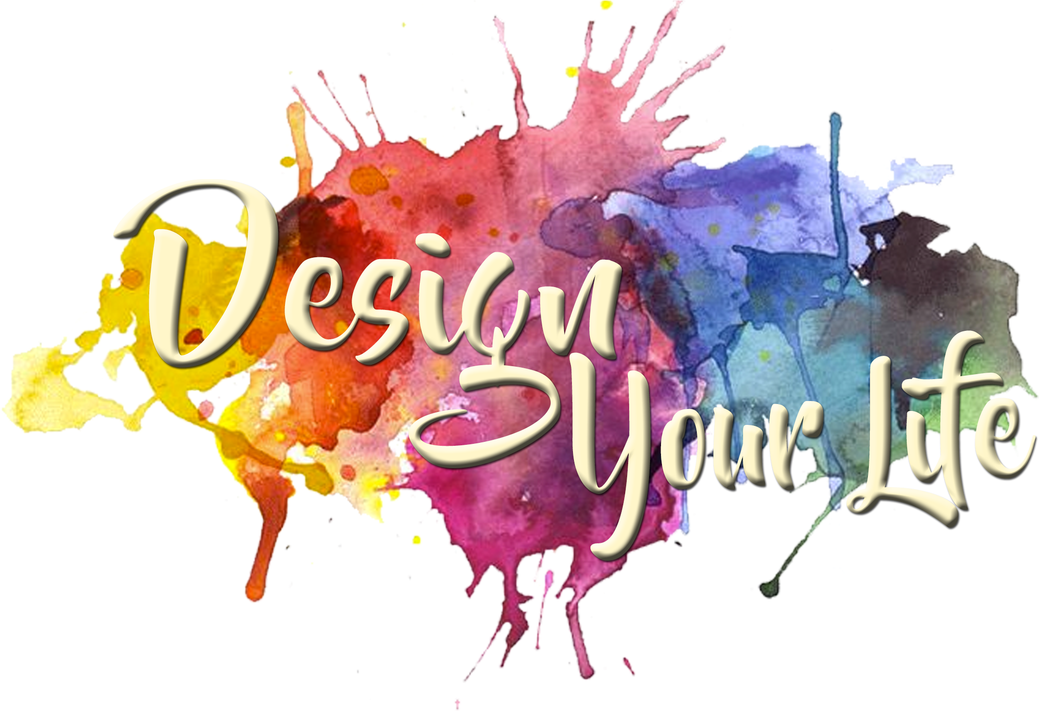 Design Your Life Accountability Upgrade 4 Additional - Watercolor Splatter Art (2400x1500), Png Download