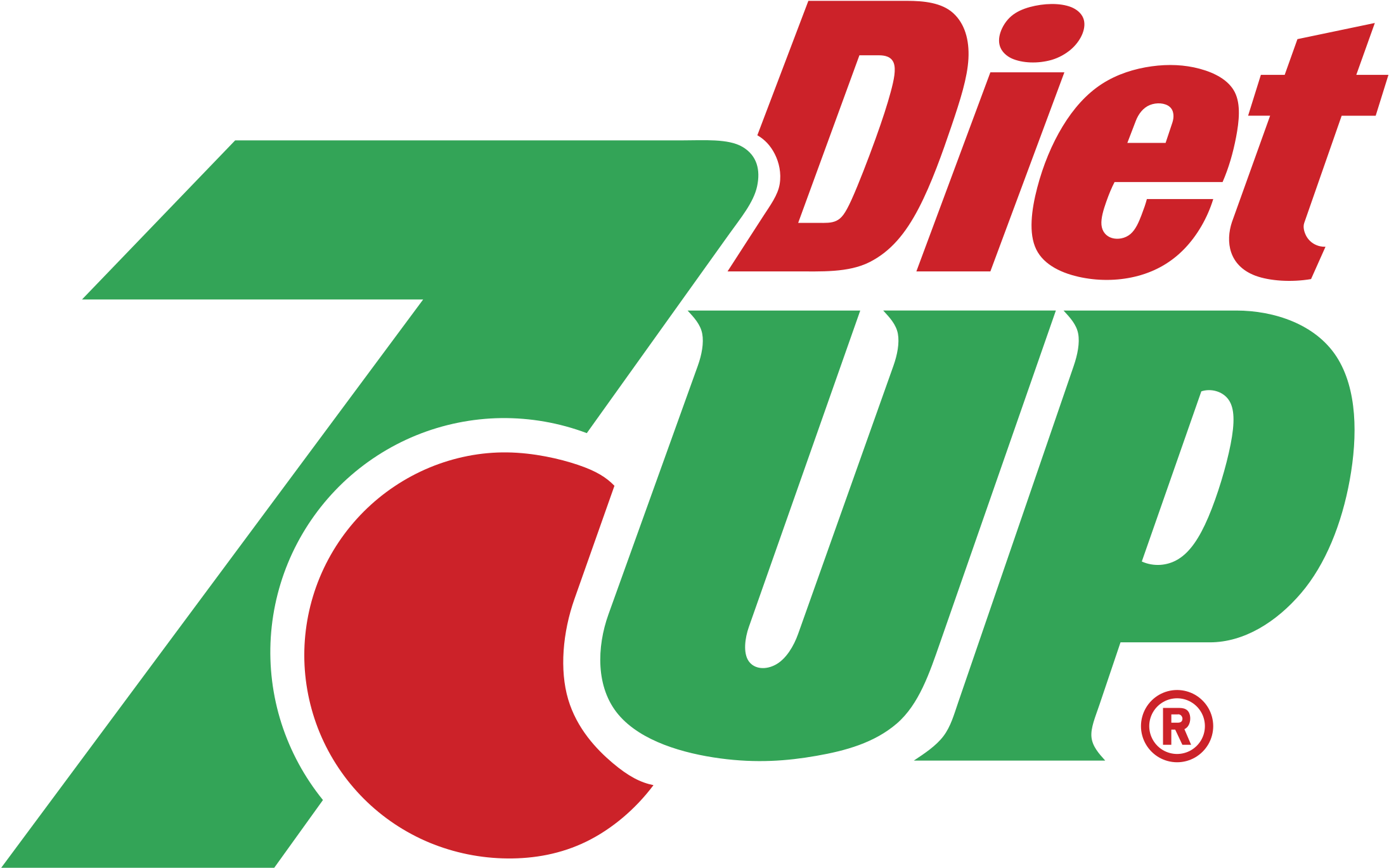 7up Logo Images - Diet Seven Up Logo (2400x2400), Png Download