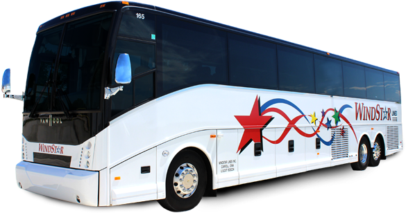 Windstar Lines 56 Passenger Luxury Motorcoach - Bus From Termini To Fiumicino (606x350), Png Download