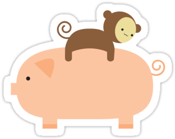 Omg It S Sooo Freakin Cute Baby - Baby Monkey Greeting Card (375x360), Png Download