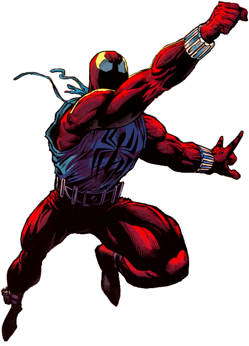 Beno4 - Ben Reilly Spider Man Scarlet Spider Png (522x702), Png Download