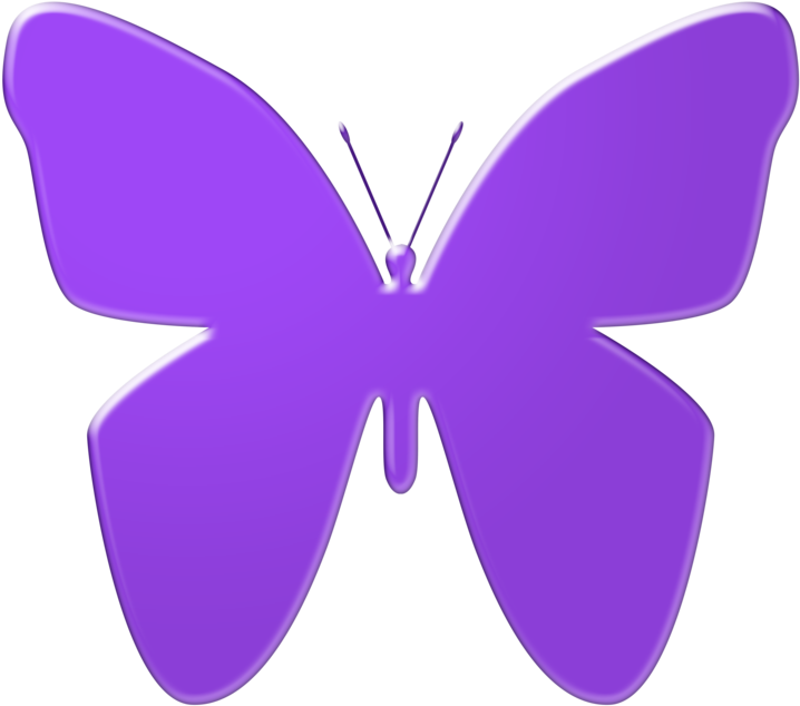 Purple Butterfly Clipart - Violet Butterfly Clip Art (900x675), Png Download