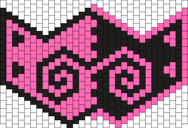 Pink And Black Swirl Mustach Mask Bead Pattern - Nga Pihi 1: Maori Songs For Children (652x447), Png Download