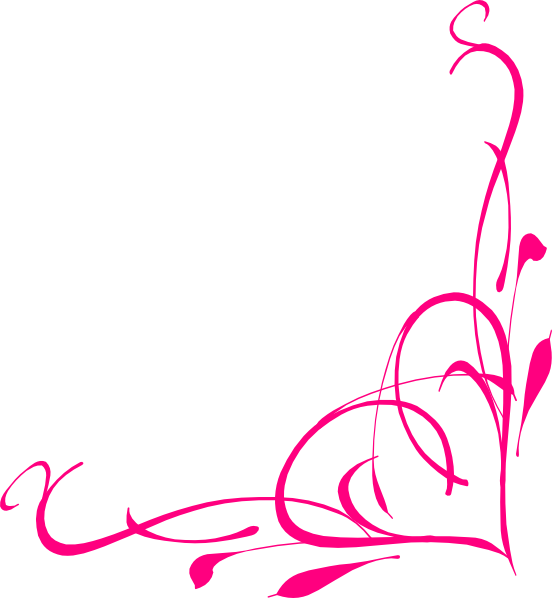 Corner Heart Swirl Clip Art At Clker - Heart Swirl Png (552x598), Png Download