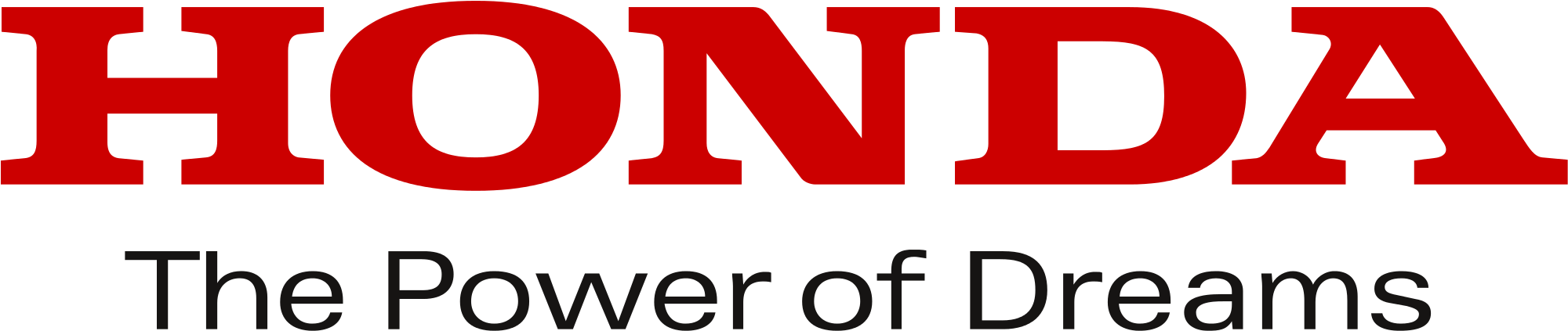 Honda Logo The - Logo Honda The Power Of Dream (2200x500), Png Download