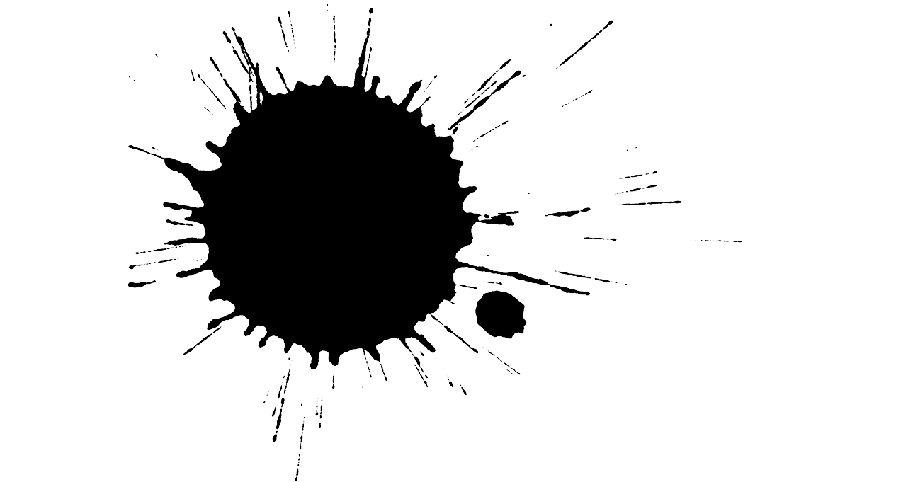 Ink Stain Png - Ink Blotch Png (1296x681), Png Download