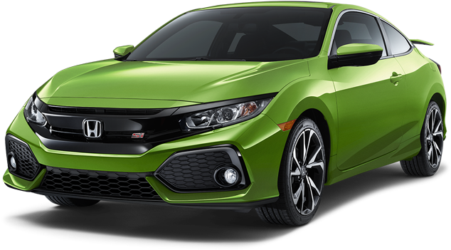 2018 Honda Civic Si Coupe - 2017 Honda Civic Si Coupe Silver (750x350), Png Download