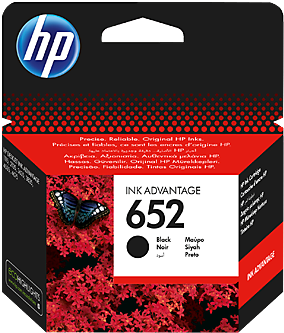 Hp 652 Black Original Ink Advantage Cartridge - حبر طابعة Hp 651 (474x356), Png Download