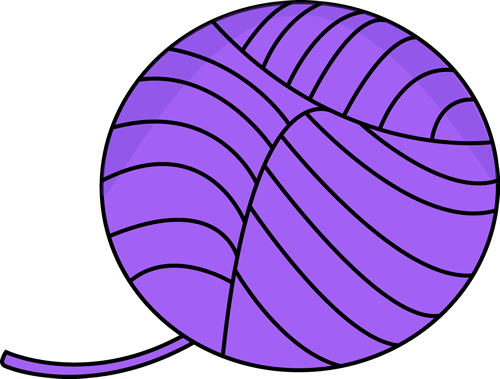 Clip Art Free Stock - Ball Of Yarn Clipart (500x379), Png Download