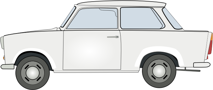 Car Clipart Pdf - Beam Ng Drive Trabant (678x288), Png Download