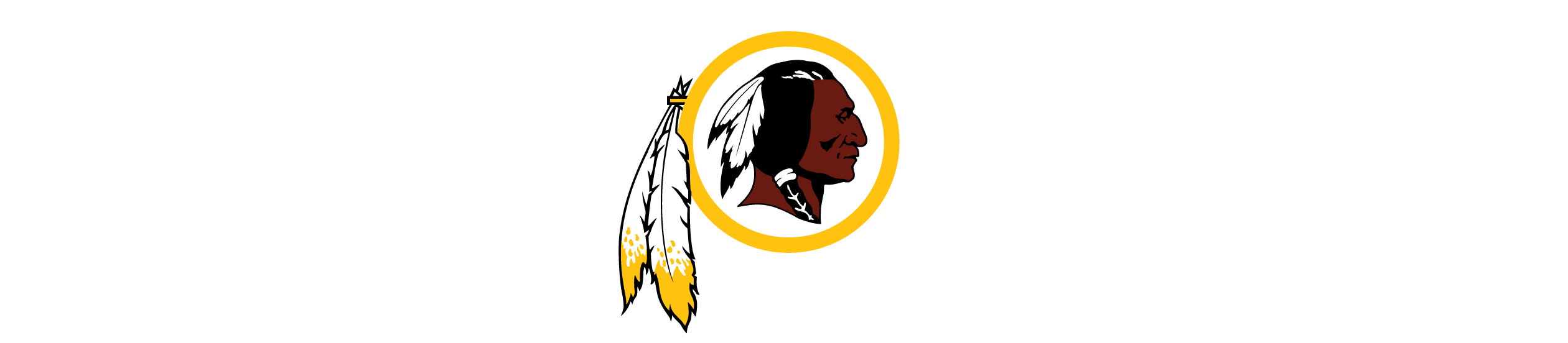 Wrcf Logo New - Washington Redskins (2520x552), Png Download