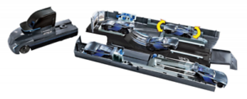 Special Purchase Mattel Fcw00 Cars 3 Movie Jackson - Jackson Storm Transforming Hauler Playset (800x785), Png Download