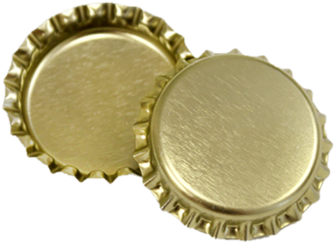 Customized Size Factory Price Wholesale Gold Beer Bottle - Beer Bottle Cap Png (350x350), Png Download
