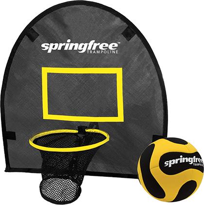 Flexrhoop - Springfree Trampoline Flexrhoop Basketball Hoop (420x422), Png Download
