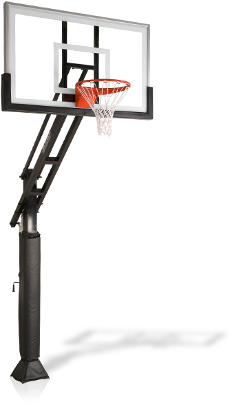 Pro Dunk Gold Basketball Goal Home Projects Driveway - Pro Dunk Gold Basketball System (381x593), Png Download