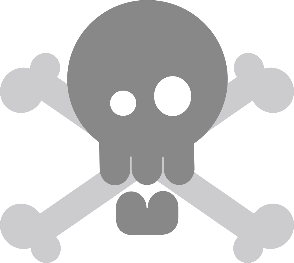 Zz Skull And Bones 999px 44 - Skull And Crossbones Throw Blanket (999x894), Png Download