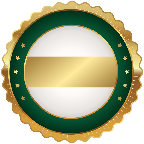 Seal Badge Green Gold Png Clip Art Image - Clip Art (600x600), Png Download