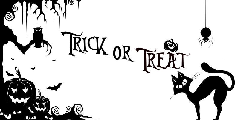 Halloween Trick Or Treat Png Background Image - Trick Or Treat Pdf (786x400), Png Download