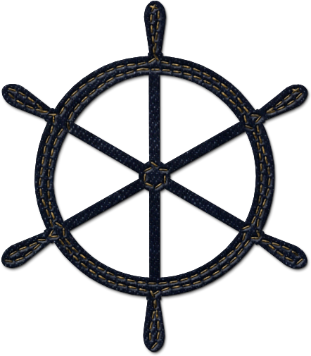 Go To Image - Ship Wheel Silhouette (600x600), Png Download