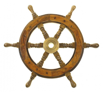 Ship Wheel 12 Inches - Pirate Ship Wheel (465x465), Png Download