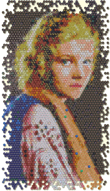 Bottle Cap Mosaics - Preview (391x669), Png Download