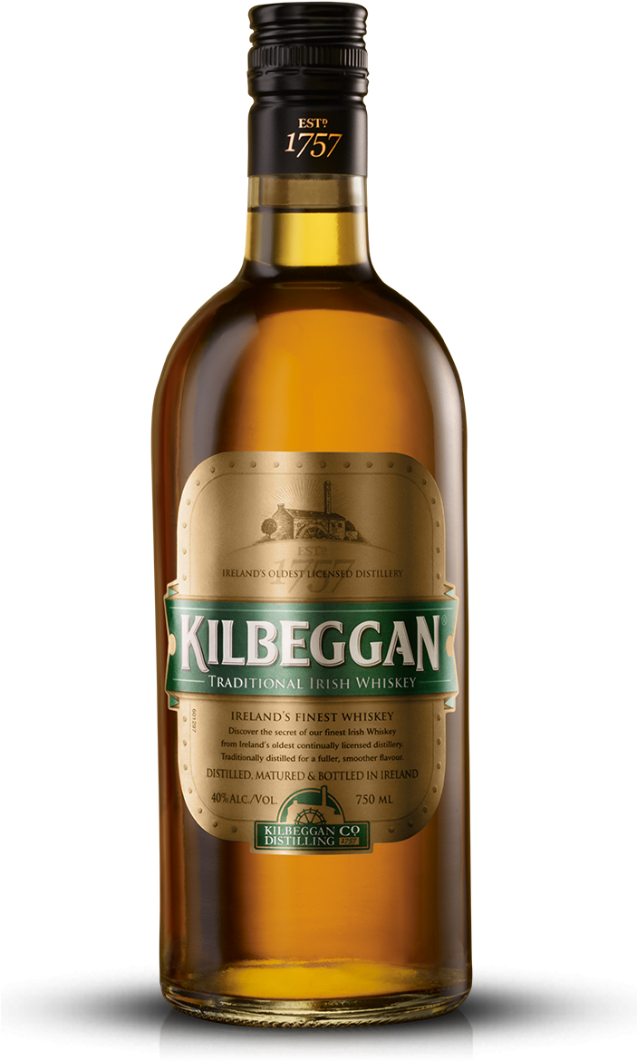 Kilbeggan Bottle - Kilbeggan Whiskey (702x1187), Png Download