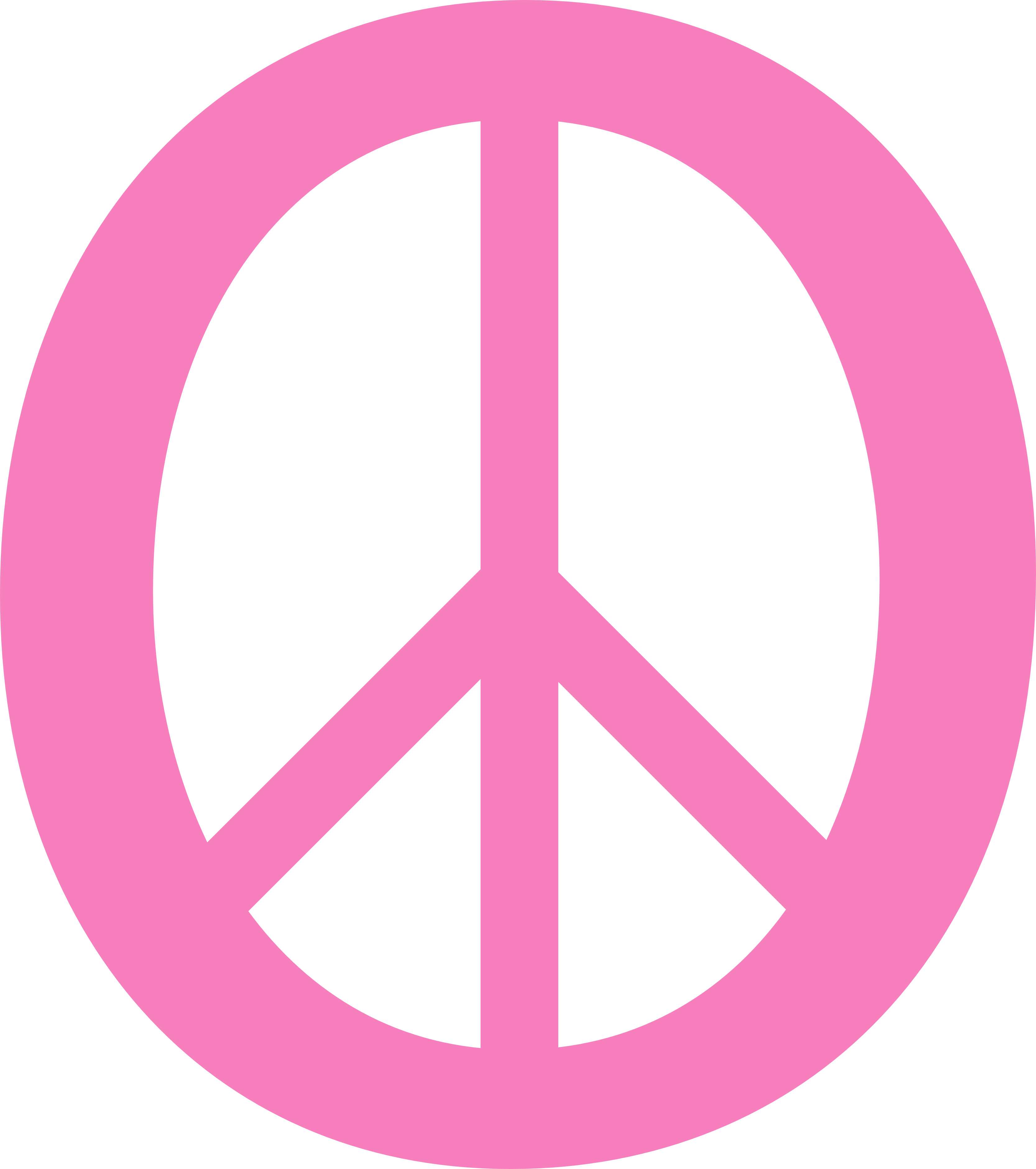 Pink - Peace - Sign - Clipart - Peace And Love Logo (3333x3763), Png Download