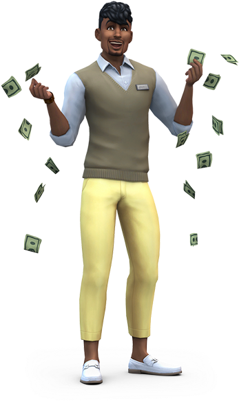 Sims 4 Images The Sims - Sims 4 Get To Work Render (414x595), Png Download