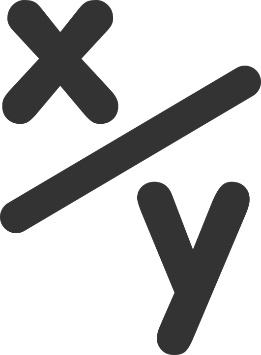 Mathematics Clipart Math Fraction - Variables Clipart (531x720), Png Download