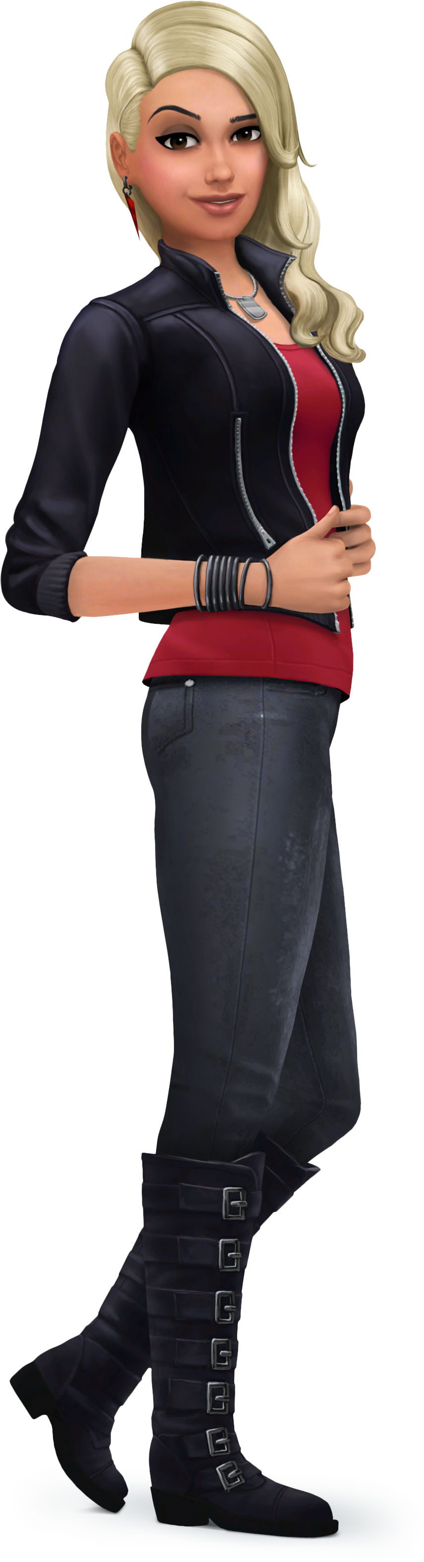 The Sims Mobile Official Renders - Sims Mobile Best Outfits (855x3150), Png Download