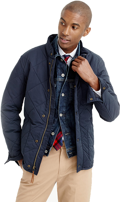 Free Black People Png Image - Sussex Quilted Jacket (547x700), Png Download