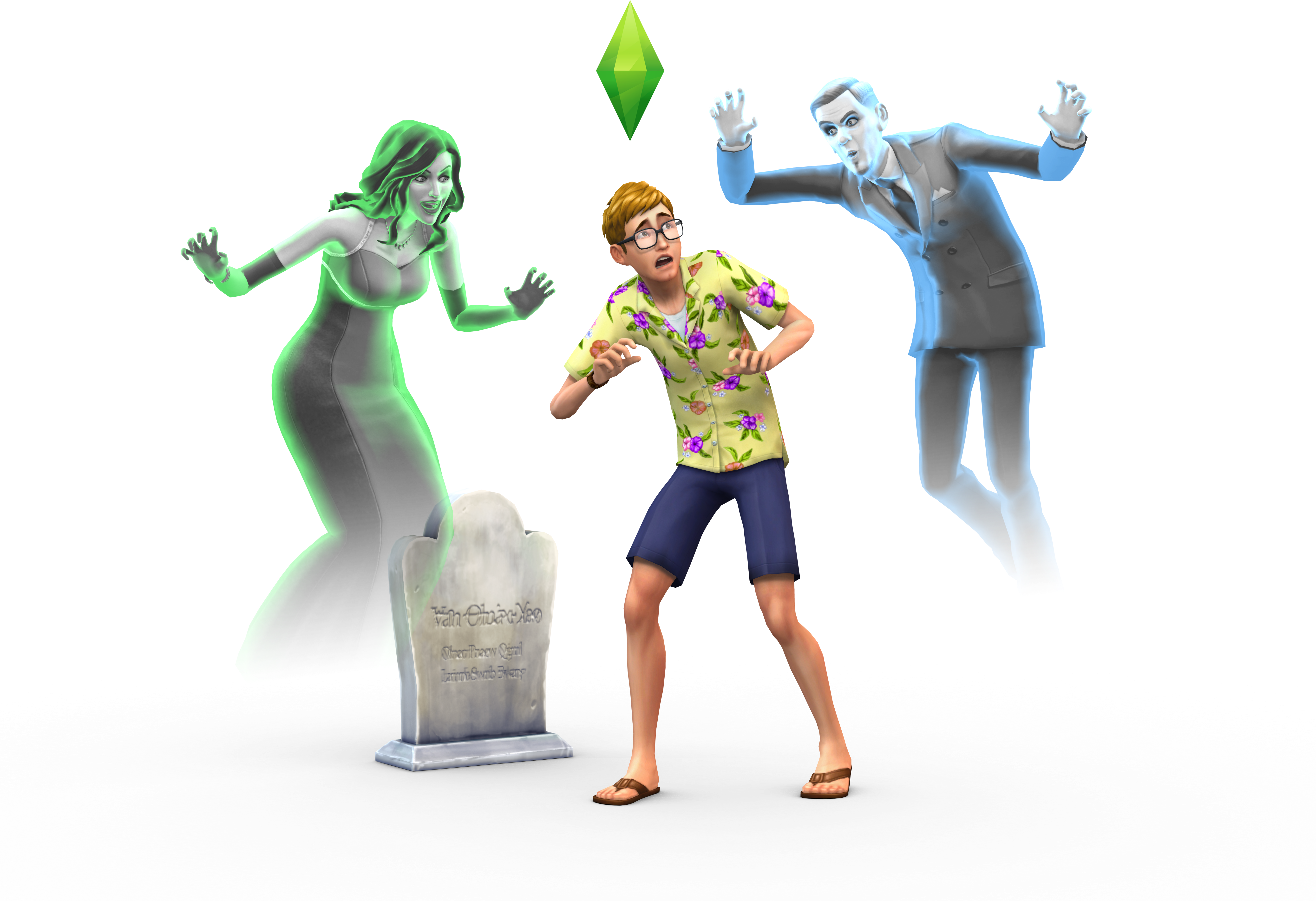 The Sims - Sims 4 Ghost Png (5464x4000), Png Download
