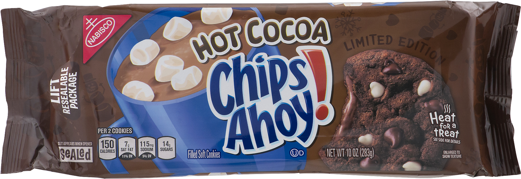 Holiday Hot Cocoa Cookies, - Christie Chips Ahoy Chewy (1800x1800), Png Download