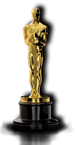 Academy Award Png - Premio Oscar Estatuilla Png (253x490), Png Download