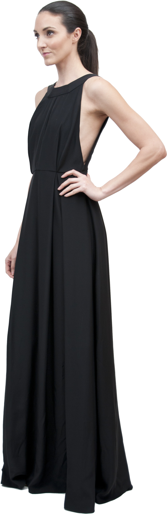 29023 Polillia Gown Black 3quarter V=1458682576 - Gown (1360x2048), Png Download