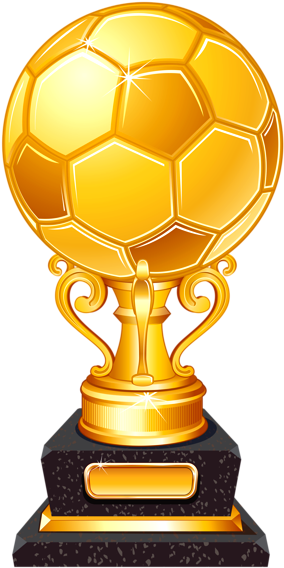 Soccer Trophy Clipart (432x700), Png Download