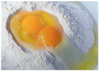 Eggs In Flour - Egg (400x400), Png Download